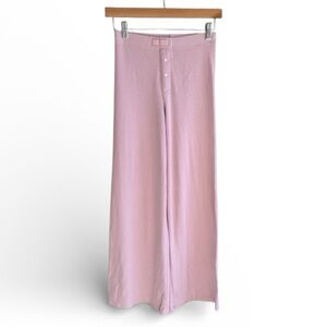 Victoria’s Secret Ribbed Pajama Pants XS Short Lilac Button Front Sleepwear